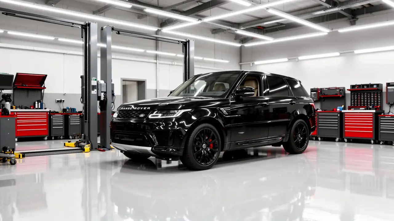 Range Rover booked in for service at De' KaarNexus